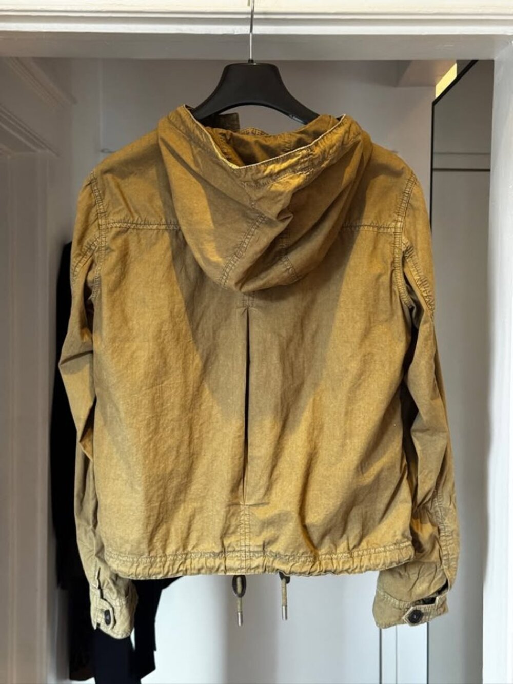 Abercrombie & Fitch Women's Olive Green Hooded Jacket